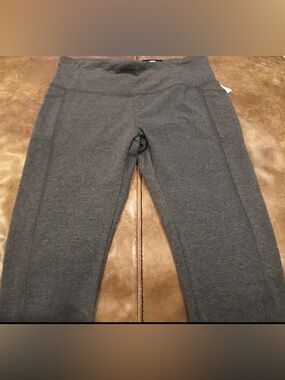 RBX Full Length Leggings Cell Phone Pocket Size Large Gray Women’s New With Tags